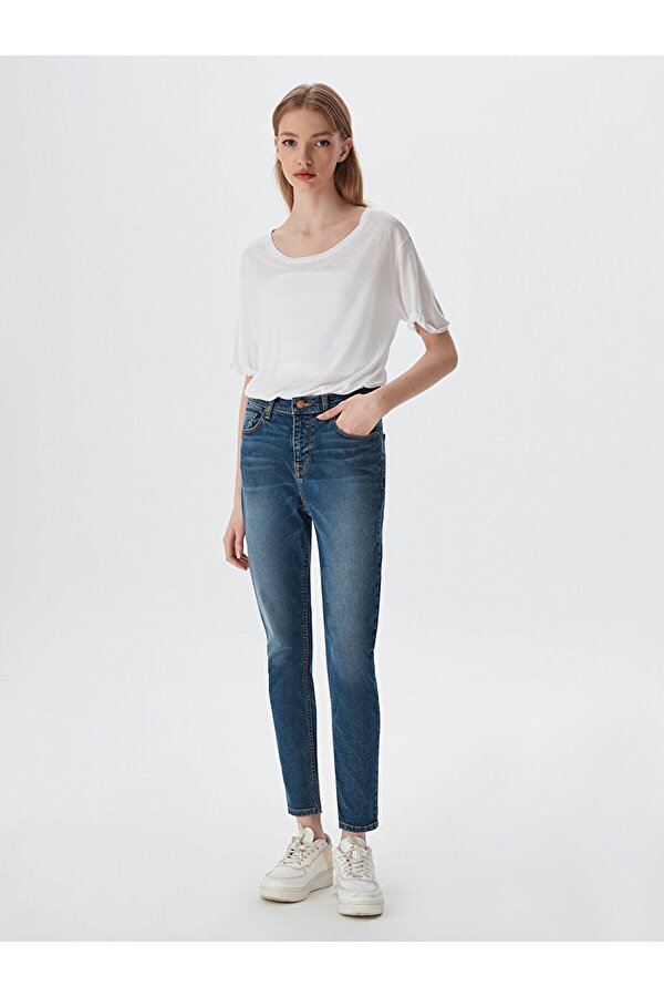 LTB Tanya X Normal Bel Dar Paça Skınny Jean Pantolon
