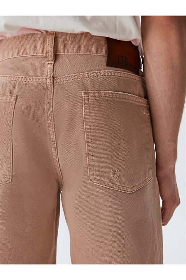 LTB Mateus Yırtıklı Düz Kesim Jean Bermuda