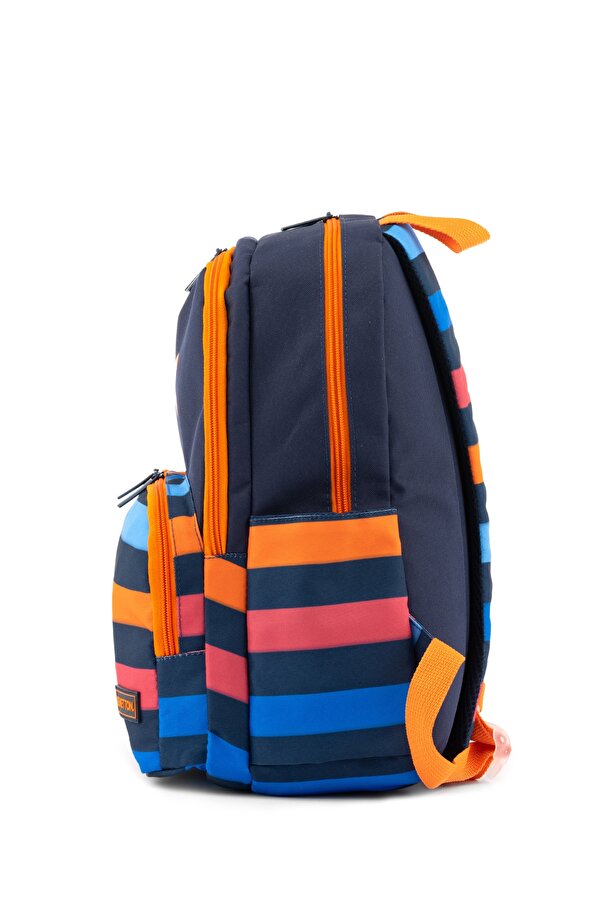 United Colors of Benetton . Şerit Detaylı Erkek Çocuk İlkokul Çantası