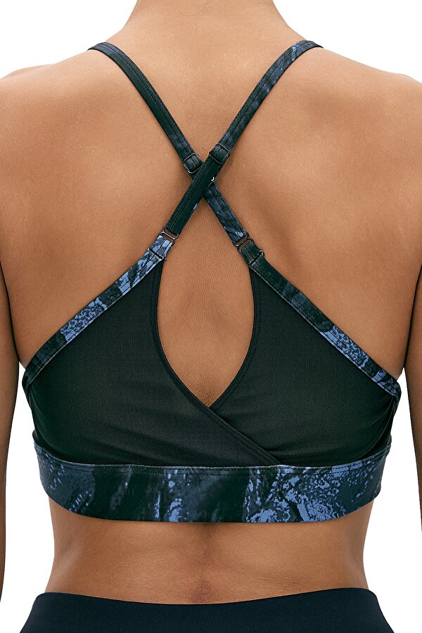 REEBOK Clothing Reebok Lux Strappy Bra Aop Синий 011