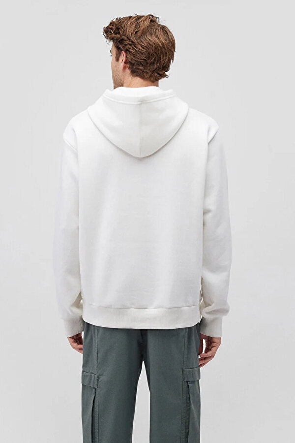Mavi KAPÜŞONLU SWEATSHIRT KIRIK BEYAZ Erkek Sweatshirt