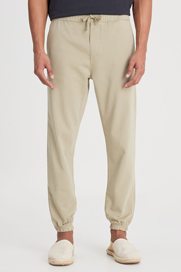 Lee Slim Fit Dar Kesim Bej Erkek Pantolon