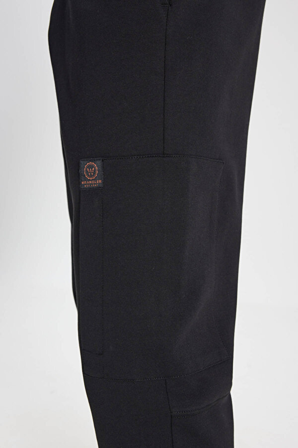 Wrangler Regular Fit Normal Kesim Siyah Erkek Eşofman Altı