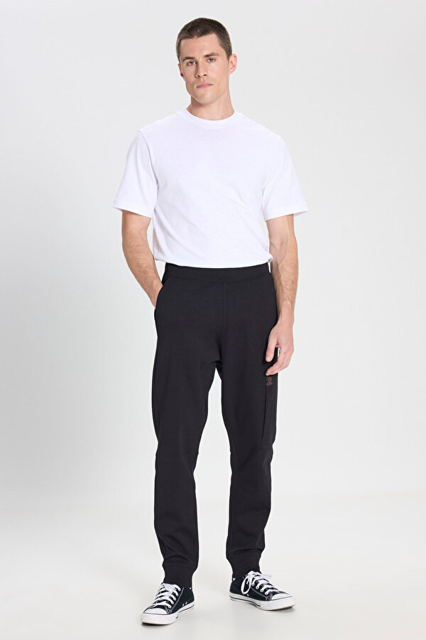 Wrangler Regular Fit Normal Kesim Siyah Erkek Eşofman Altı