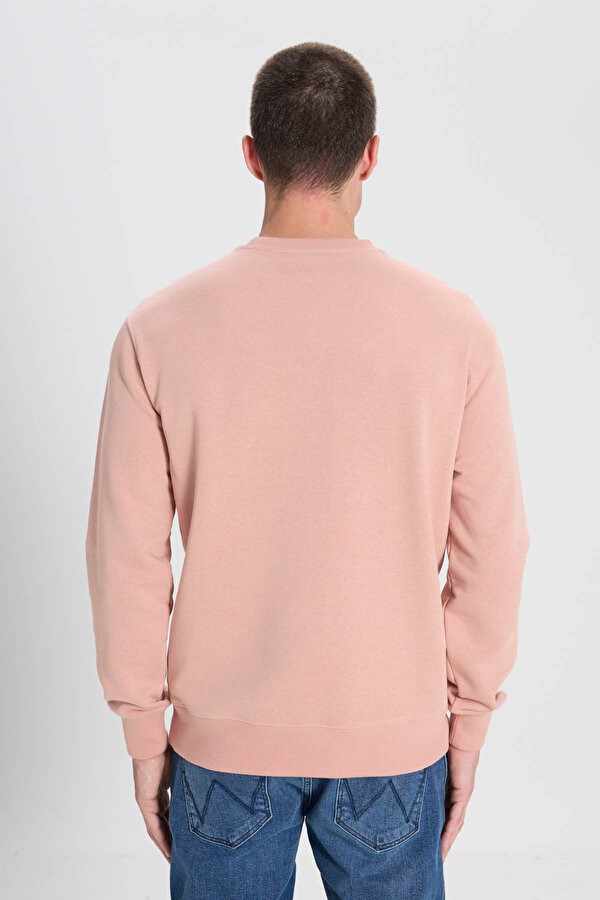 Wrangler Regular Fit Normal Kesim Pembe Erkek Sweatshirt
