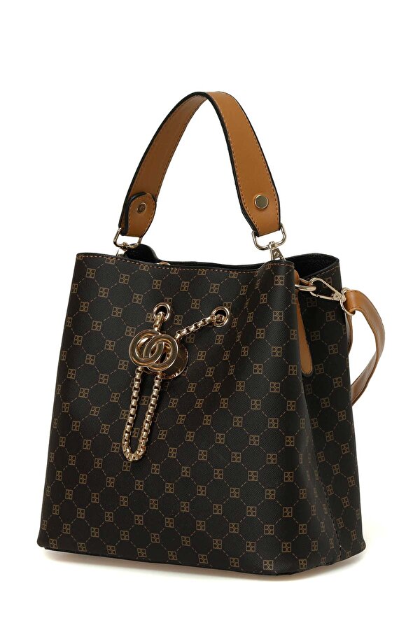 Butigo MNG AKS DTY KL 4PR KAHVE MULTI Kadın Kol Çantası