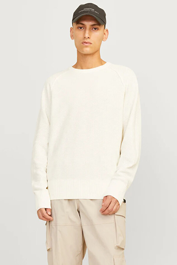 Jack & Jones Erkek Kazak 12264525 KREM
