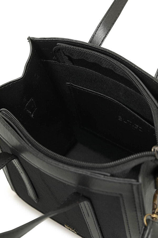 Butigo SUET WESTERN EL 4PR Siyah Kadın El Çantası