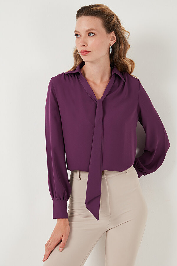 Lela Bayan Gömlek 611BZ0047 MÜRDÜM