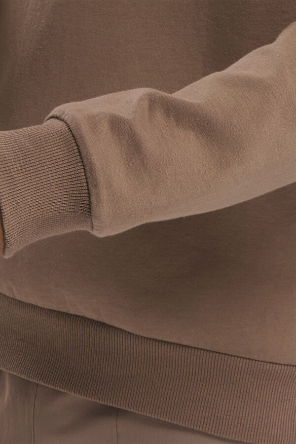 REEBOK Clothing Reebok Activ Coll Quarter Zip Коричневый