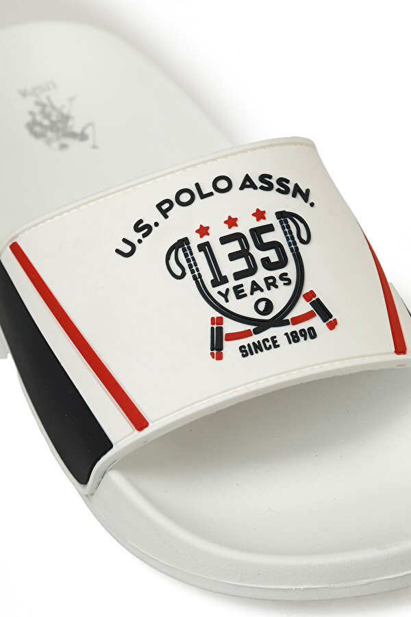 U.S. Polo Assn. DUSEN 5FX Beyaz Erkek Terlik