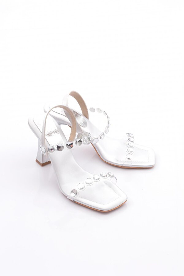 DGN 109 Kadin Arkadain Bağlamali Topuklu Abiye Ayakkabi