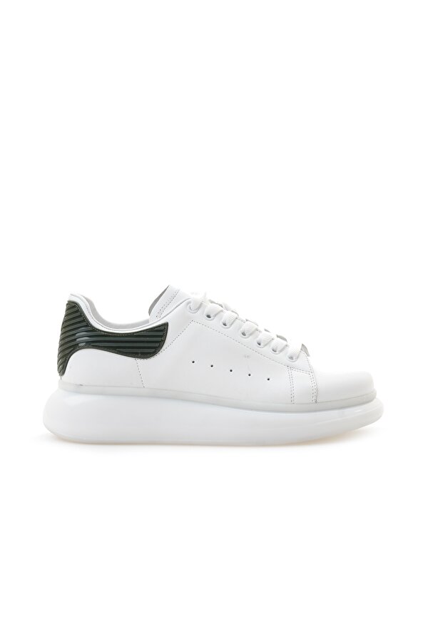 Pierre Cardin Erkek Hakiki Deri Casual Günlük Ayakkabı (40-44) 24y 10205 M Beyaz Haki