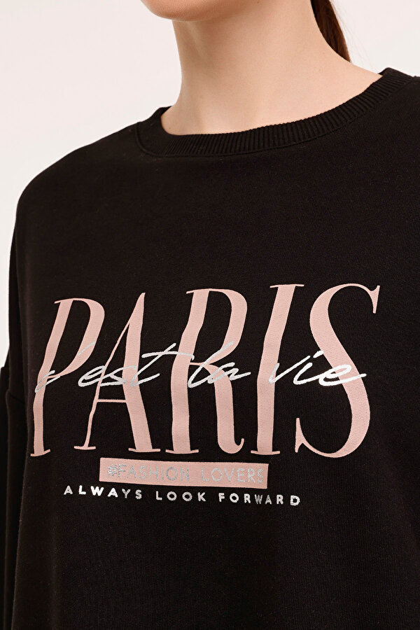 Kinetix WL MARLEY 16BT133 4PR Siyah Kadın Sweatshirt