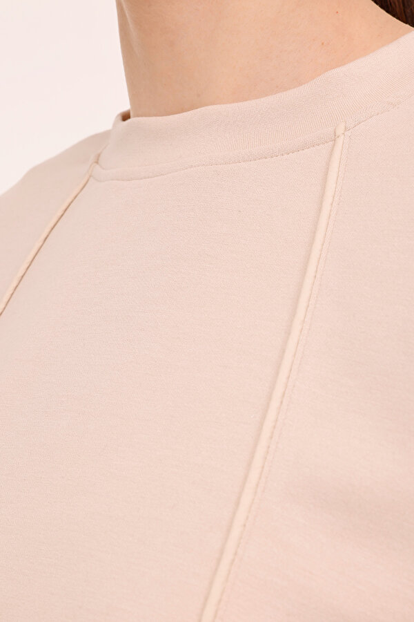 Lotto W-BETHANY C NECK SWT 4PR Bej Kadın Sweatshirt