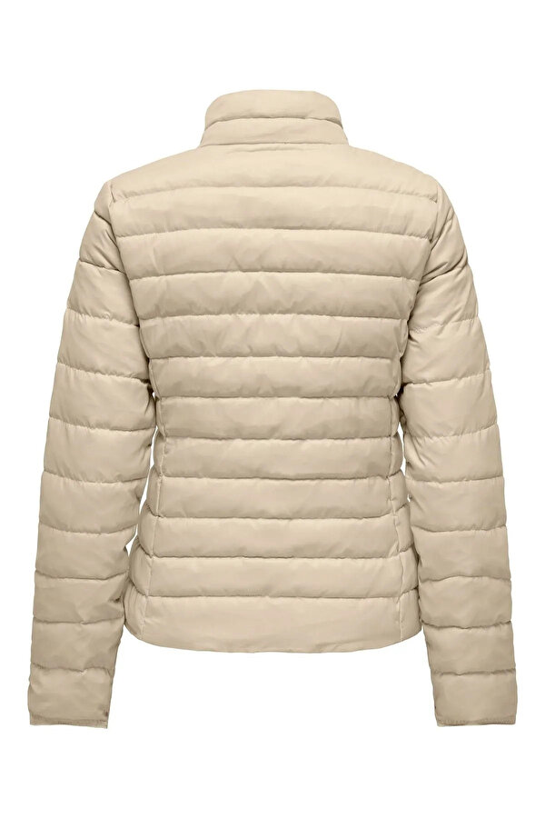 Only Kadın Onltahoe Fermuarlı Dik Yaka Mont 15304783 Bej