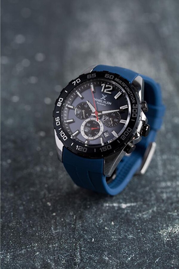 Daniel Klein DKE.1.13742 Exclusive Tüm Fonksiyonlar Aktif Silikon Kordonlu Farklı Renk Seçenekli Çelik Kaplama Erkek Kol Saati