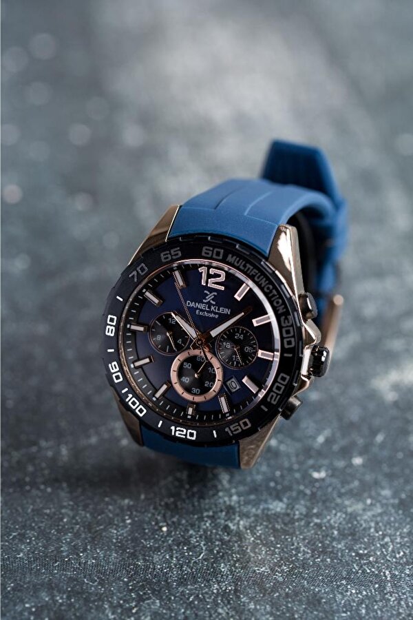 Daniel Klein DKE.1.13742 Exclusive Tüm Fonksiyonlar Aktif Silikon Kordonlu Farklı Renk Seçenekli Çelik Kaplama Erkek Kol Saati