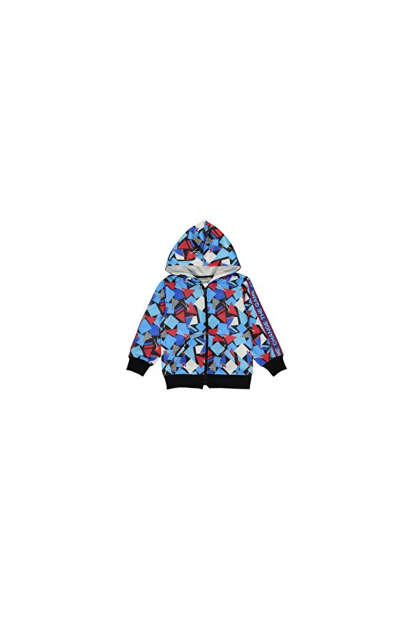 Panço Erkek Çocuk  Baskılı Fermuarlı Sweatshirt