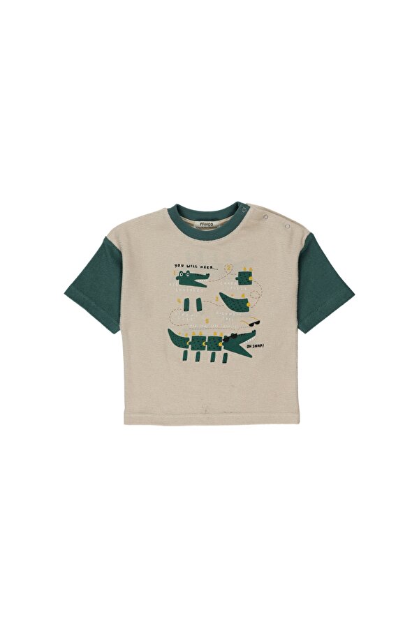 Panço Erkek Çocuk  Timsah Baskılı T-Shirt