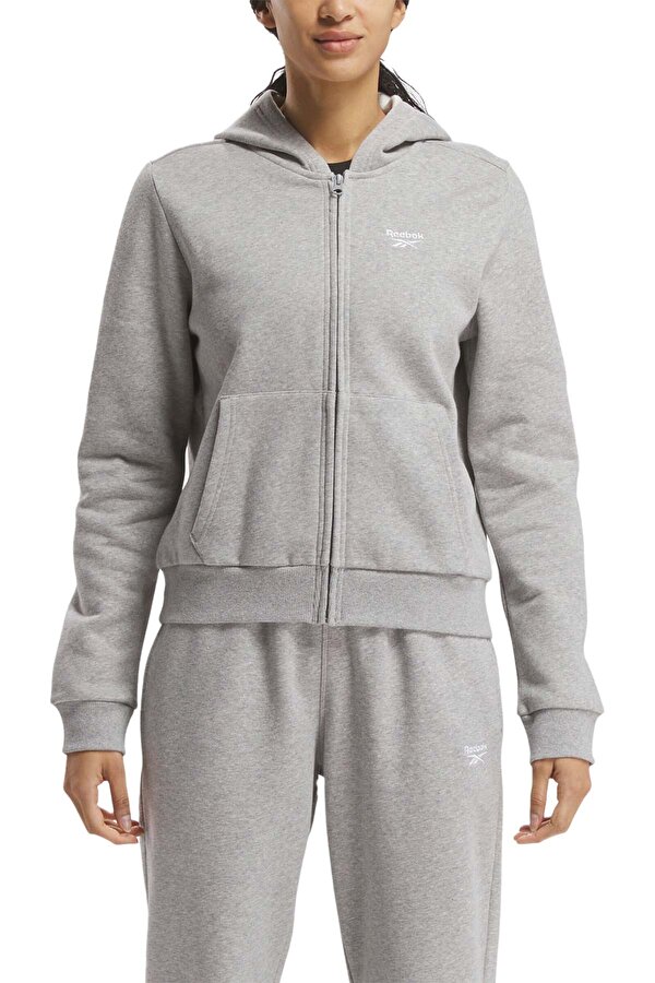 Reebok RI SL FLEECE FZ Gri Kadın Eşofman Üstü