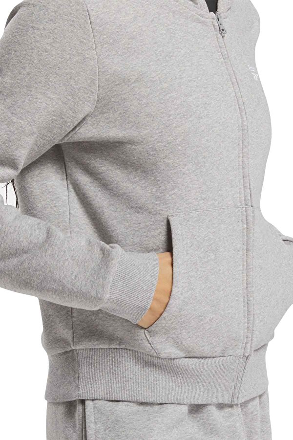 Reebok RI SL FLEECE FZ Gri Kadın Eşofman Üstü