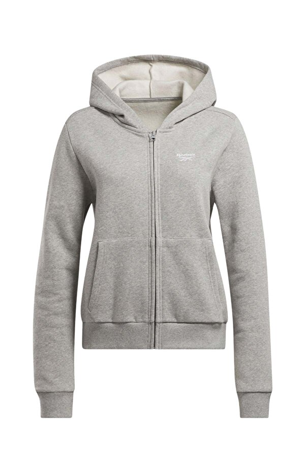 Reebok RI SL FLEECE FZ Gri Kadın Eşofman Üstü