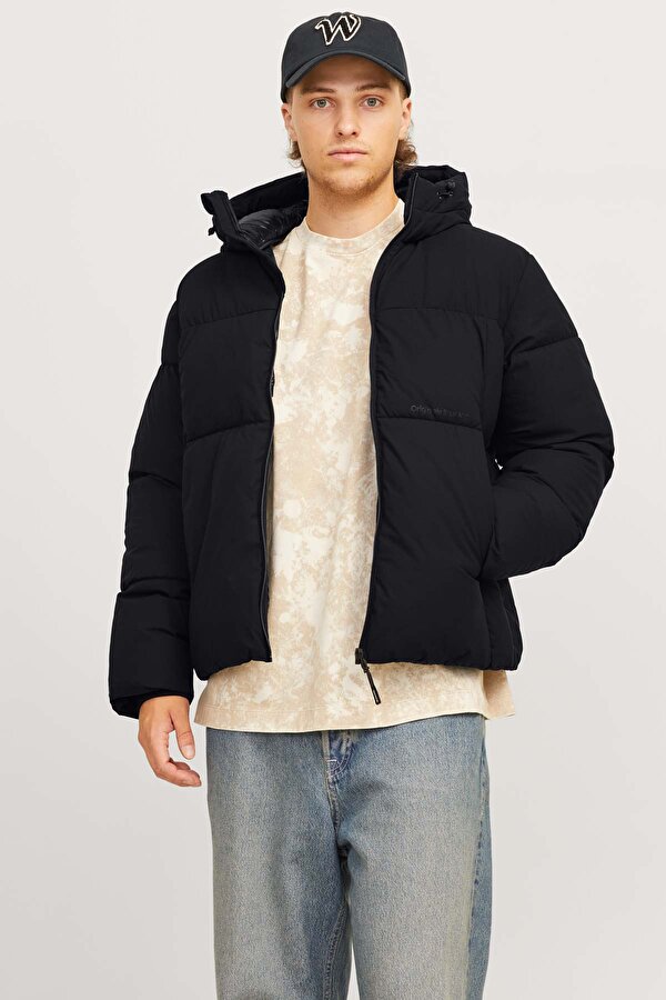 Jack & Jones JORVESTERBRO PUFFER JACKE Siyah Erkek Mont