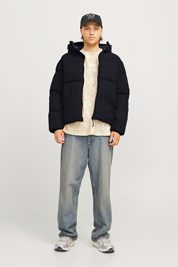 Jack & Jones JORVESTERBRO PUFFER JACKE Siyah Erkek Mont
