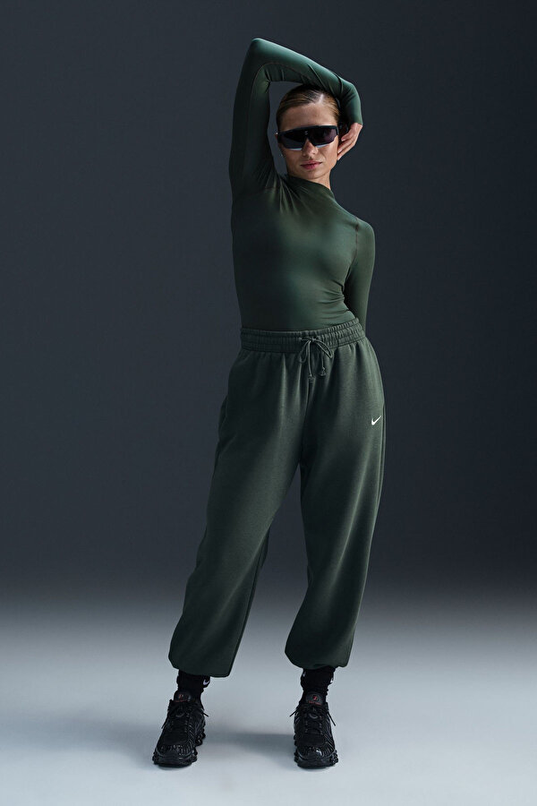 Nike W NK MILER TOP SS Yeşil Kadın Pantolon