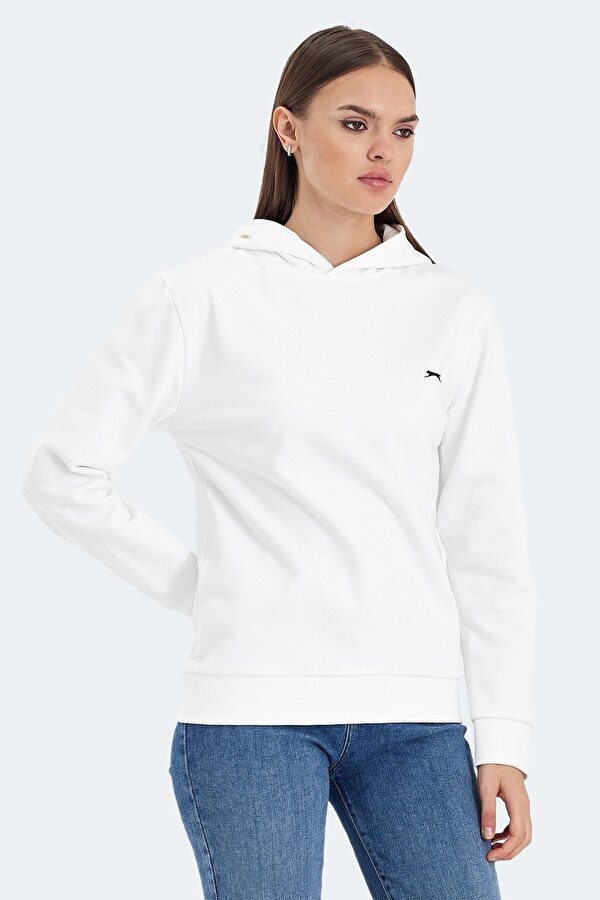 Slazenger KATHY IN Kadın Sweatshirt Beyaz