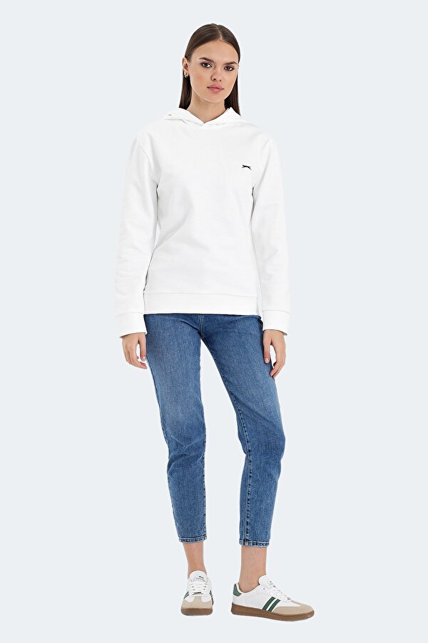 Slazenger KATHY IN Kadın Sweatshirt Beyaz