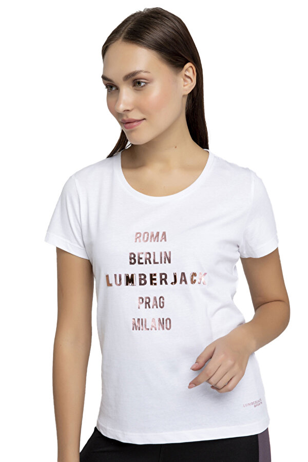 Lumberjack Loren T-Shirt Белый Женщина Футболка