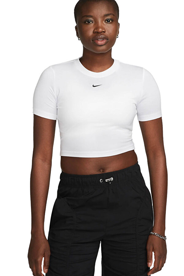 Nike W NSW TEE ESSNTL SLIM CRP WHITE Woman 054