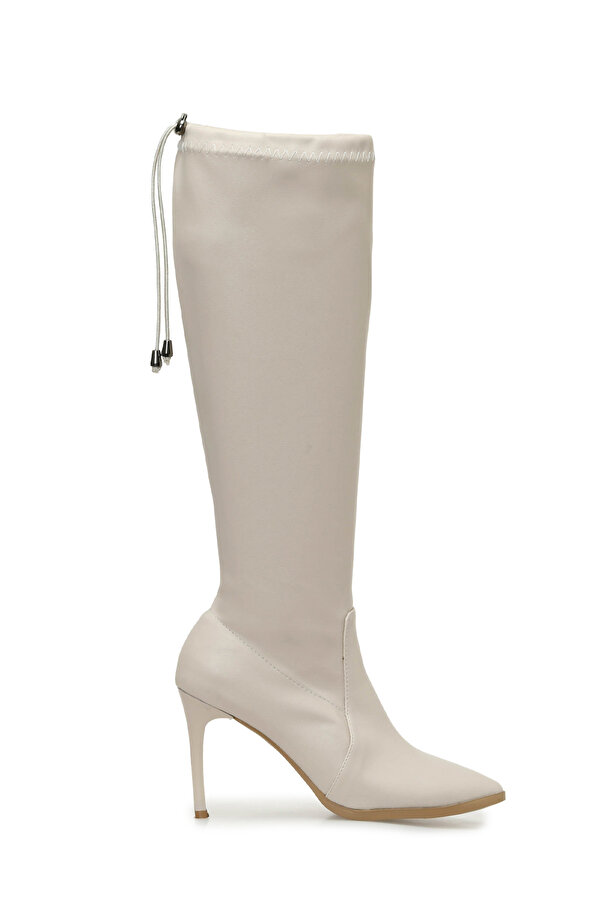 Butigo ENJOY 3PR Bej Kadın Topuklu Çizme