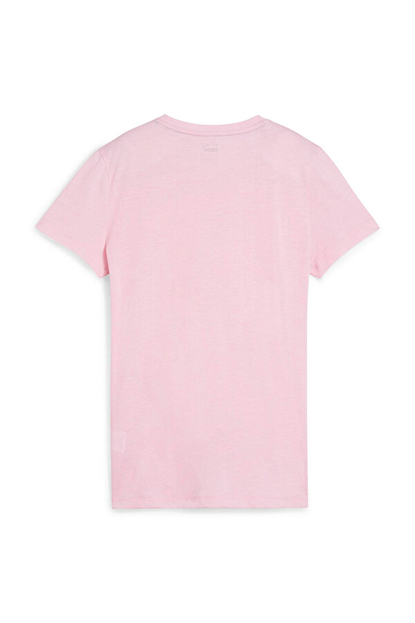 Puma ESS Logo Heather Tee PINK Woman 054