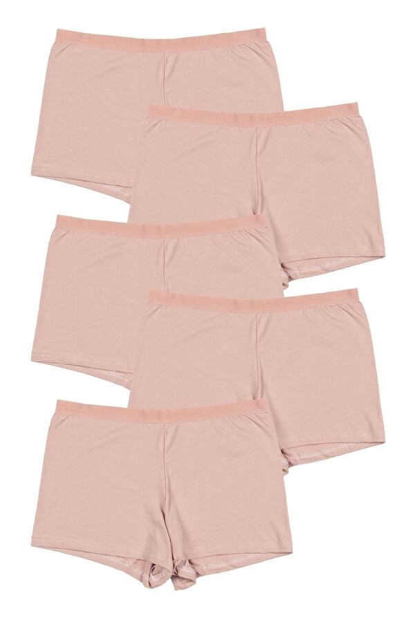 NICOLETTA Kadın Boxer Külot 5 Li Paket Ten