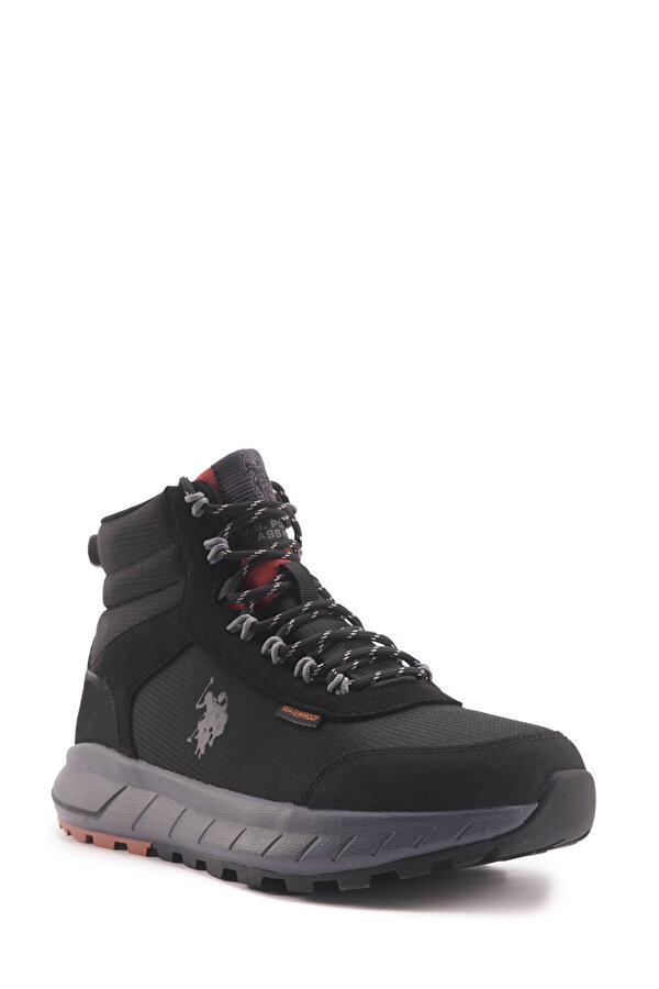 U.S. Polo Assn. ELHA 4PR Siyah Erkek Biker Bot
