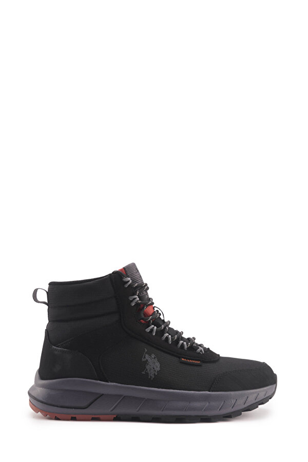 U.S. Polo Assn. ELHA 4PR Siyah Erkek Biker Bot