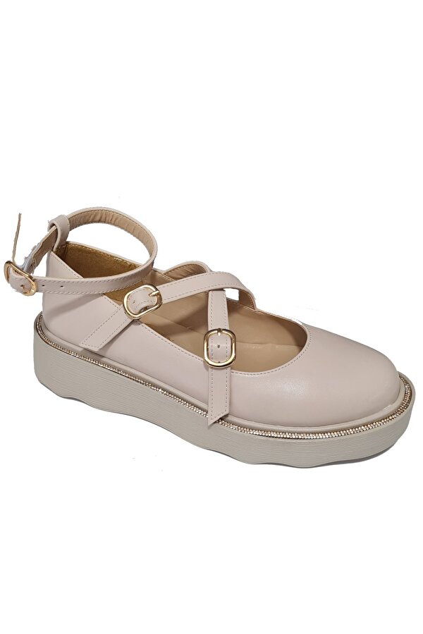 VENTES Bilek Bağlı Kalın Taban Taşlı Loafer Ayakkabı 702165-z