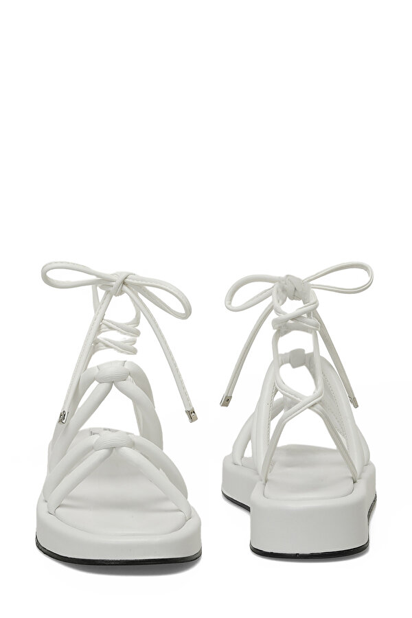 Butigo 25S-280 5FX Beyaz Kadın Düz Sandalet