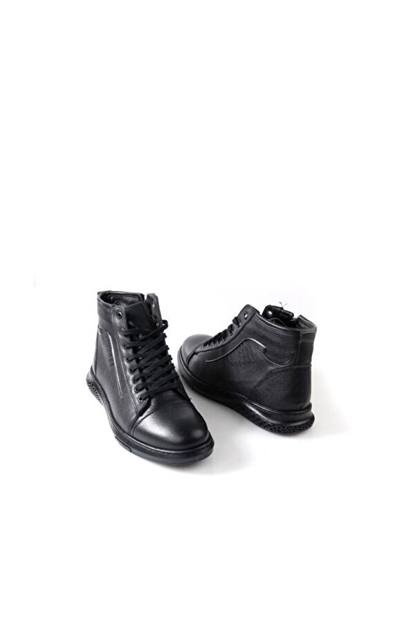 Papuçcity Bzky 2027 Erkek Kauçuk Taban Kürklü Hakiki Deri Bot