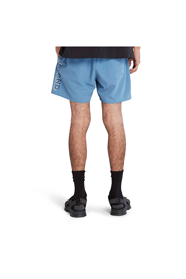 Timberland Logo Erkek Mavi Mayoşort