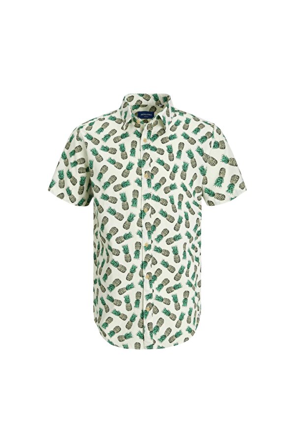 Jack & Jones Jack&Jones James Palma Conv Erkek Yeşil Desenli Gömlek