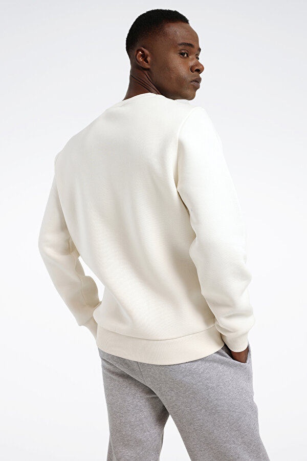 Reebok RBK SARNE C NECK SWEAT Ekru Erkek Sweatshirt