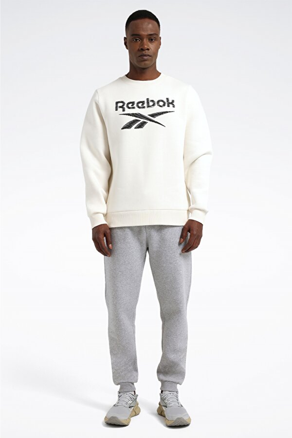 Reebok RBK SARNE C NECK SWEAT Ekru Erkek Sweatshirt