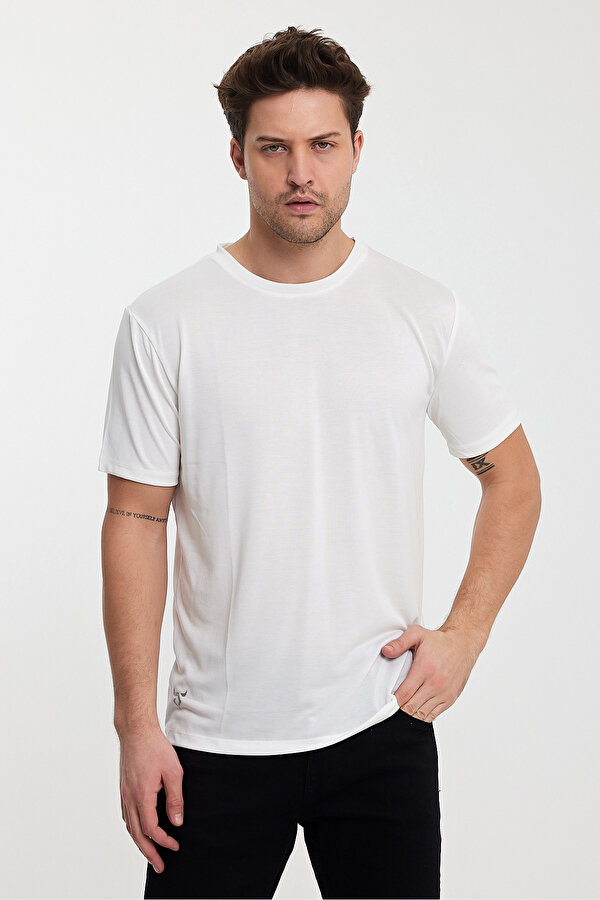 Twobull BERLİN Erkek Tişört Ekru