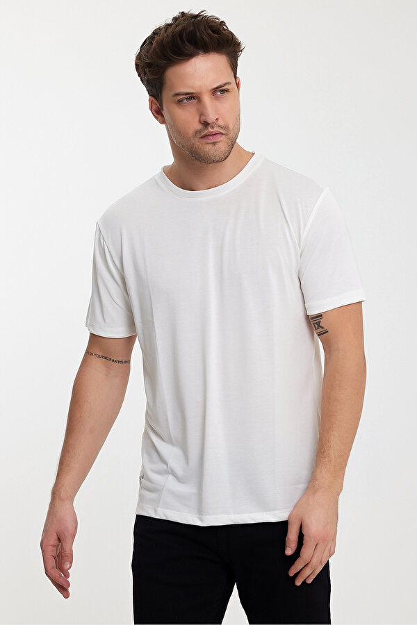 Twobull BERLİN Erkek Tişört Ekru