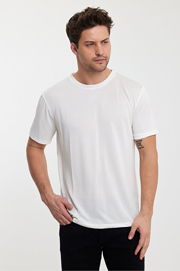 Twobull BERLİN Erkek Tişört Ekru