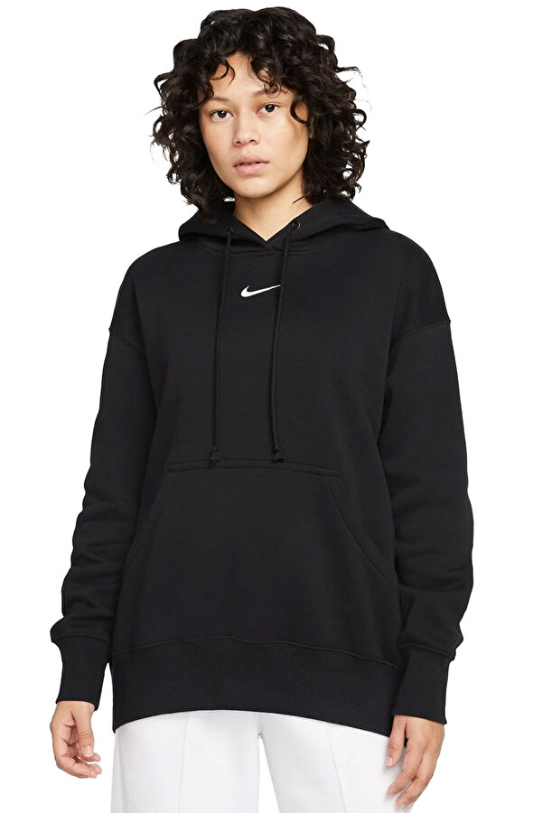 Nike W NSW PHNX FLC OS PO HOOD BLACK Woman 060